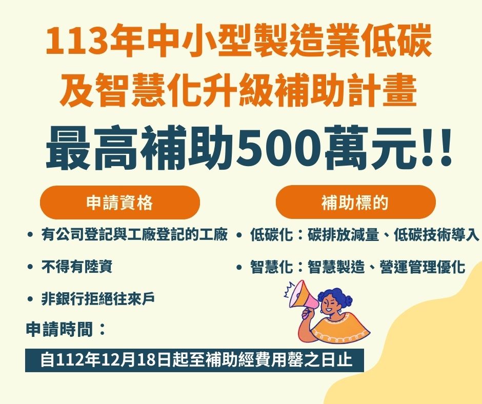 數位製造政府補助